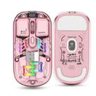 HXSJ T200 Dual Modes 2.4G BT5.0 Transparent RGB Wireless Mouse(Pink) - 3