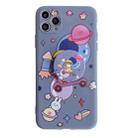 For iPhone 11 Cartoon Pattern Protective Case with Holder(Bike Girl) - 1