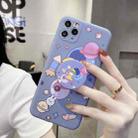 For iPhone 11 Cartoon Pattern Protective Case with Holder(Bike Girl) - 2