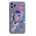 For iPhone 11 Pro Max Cartoon Pattern Protective Case with Holder(Bike Girl) - 1