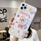 For iPhone 11 Pro Max Cartoon Pattern Protective Case with Holder(Little Girl) - 2