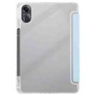 For Redmi Pad SE 11 2025 / Pad 2 Clear Acrylic Deformation Leather Tablet Case(Ice Blue) - 3