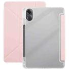 For Redmi Pad SE 11 2025 / Pad 2 Clear Acrylic Deformation Leather Tablet Case(Pink) - 1
