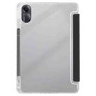 For Redmi Pad SE 11 2025 / Pad 2 Clear Acrylic Deformation Leather Tablet Case(Black) - 3
