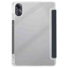 For Redmi Pad SE 11 2025 / Pad 2 Clear Acrylic Deformation Leather Tablet Case(Dark Blue) - 3
