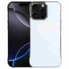 For iPhone 16 Pro Electroplating Frameless Frosted Anti-Glare PC MagSafe Phone Case(Silver White) - 1