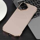 For iPhone 16 Plus Electroplating Frameless Frosted Anti-Glare PC MagSafe Phone Case(Desert Gold) - 2