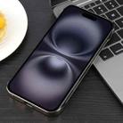 For iPhone 16 Electroplating Frameless Frosted Anti-Glare PC MagSafe Phone Case(Desert Gold) - 3