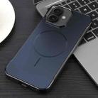 For iPhone 16 Electroplating Frameless Frosted Anti-Glare PC MagSafe Phone Case(Black) - 2