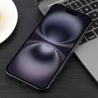 For iPhone 16 Electroplating Frameless Frosted Anti-Glare PC MagSafe Phone Case(Black) - 3