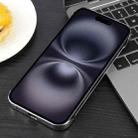 For iPhone 16 Electroplating Frameless Frosted Anti-Glare PC MagSafe Phone Case(Silver White) - 3