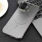 For iPhone 16 Electroplating Frameless Frosted Anti-Glare PC MagSafe Phone Case(Titanium Gray) - 2
