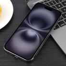For iPhone 16 Electroplating Frameless Frosted Anti-Glare PC MagSafe Phone Case(Titanium Gray) - 3