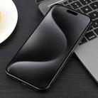 For iPhone 15 Pro Max Electroplating Frameless Frosted Anti-Glare PC MagSafe Phone Case(Black) - 3