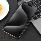 For iPhone 15 Pro Electroplating Frameless Frosted Anti-Glare PC MagSafe Phone Case(Desert Gold) - 3