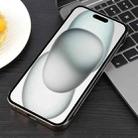 For iPhone 15 Plus / 14 Plus Electroplating Frameless Frosted Anti-Glare PC MagSafe Phone Case(Desert Gold) - 3