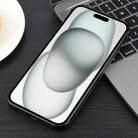 For iPhone 15 Plus / 14 Plus Electroplating Frameless Frosted Anti-Glare PC MagSafe Phone Case(Black) - 3