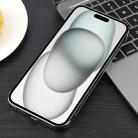 For iPhone 15 Plus / 14 Plus Electroplating Frameless Frosted Anti-Glare PC MagSafe Phone Case(Titanium Gray) - 3