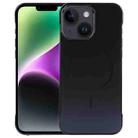 For iPhone 14 / 13 Electroplating Frameless Frosted Anti-Glare PC MagSafe Phone Case(Black) - 1