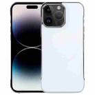 For iPhone 14 Pro Electroplating Frameless Frosted Anti-Glare PC MagSafe Phone Case(Silver White) - 1