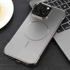 For iPhone 14 Pro Electroplating Frameless Frosted Anti-Glare PC MagSafe Phone Case(Titanium Gray) - 2