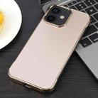 For iPhone 12 / 12 Pro Electroplating Frameless Frosted Anti-Glare PC MagSafe Phone Case(Desert Gold) - 2