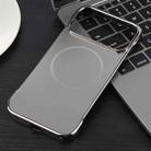 For iPhone 17 Pro Max Electroplating Frameless Frosted Anti-Glare PC MagSafe Phone Case(Titanium Gray) - 2