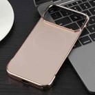 For iPhone 17 Pro Electroplating Frameless Frosted Anti-Glare PC MagSafe Phone Case(Desert Gold) - 2