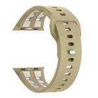 For Apple Watch 46mm / 49mm / 45mm / 44mm Dual-row Breathable Silicone Watch Band(Stone Starlight) - 2