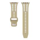 For Apple Watch 46mm / 49mm / 45mm / 44mm Dual-row Breathable Silicone Watch Band(Stone Starlight) - 3