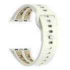 For Apple Watch 46mm / 49mm / 45mm / 44mm Dual-row Breathable Silicone Watch Band(Starlight Stone) - 2