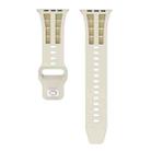 For Apple Watch 46mm / 49mm / 45mm / 44mm Dual-row Breathable Silicone Watch Band(Starlight Stone) - 3