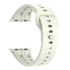 For Apple Watch 46mm / 49mm / 45mm / 44mm Dual-row Breathable Silicone Watch Band(Starlight) - 2