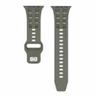 For Apple Watch 46mm / 49mm / 45mm / 44mm Dual-row Breathable Silicone Watch Band(Clay Color) - 3
