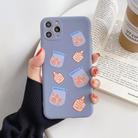 For iPhone 11 Cartoon Pattern Protective Case(Gray) - 1