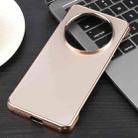 For Huawei Mate 70 Electroplating Frameless Frosted Anti-Glare PC MagSafe Phone Case(Desert Gold) - 2