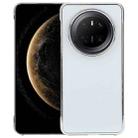 For Huawei Mate 70 Electroplating Frameless Frosted Anti-Glare PC MagSafe Phone Case(Silver White) - 1