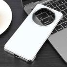 For Huawei Mate 70 Electroplating Frameless Frosted Anti-Glare PC MagSafe Phone Case(Silver White) - 2