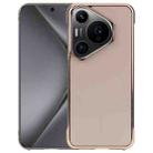 For Huawei Pura 70 Pro / 70 Pro+ Electroplating Frameless Frosted Anti-Glare PC MagSafe Phone Case(Desert Gold) - 1
