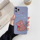 For iPhone 11 Pro Max Cartoon Pattern Protective Case(Bear) - 1