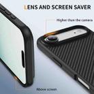 For iPhone 17 Air Carbon Fiber Texture Skin-feel Acrylic TPU Phone Case(Black) - 3