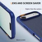 For iPhone 17 Air Carbon Fiber Texture Skin-feel Acrylic TPU Phone Case(Blue) - 3