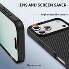 For iPhone 17 Pro Carbon Fiber Texture Skin-feel Acrylic TPU Phone Case(Black) - 3