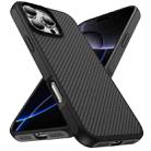 For iPhone 16 Pro Max Carbon Fiber Texture Skin-feel Acrylic TPU Phone Case(Black) - 2