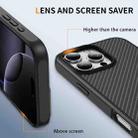 For iPhone 16 Pro Max Carbon Fiber Texture Skin-feel Acrylic TPU Phone Case(Black) - 3
