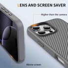 For iPhone 16 Pro Max Carbon Fiber Texture Skin-feel Acrylic TPU Phone Case(Grey) - 3