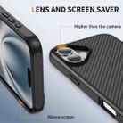 For iPhone 16 Carbon Fiber Texture Skin-feel Acrylic TPU Phone Case(Black) - 3