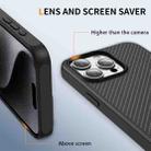 For iPhone 15 Pro Carbon Fiber Texture Skin-feel Acrylic TPU Phone Case(Black) - 3