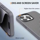 For iPhone 15 Pro Carbon Fiber Texture Skin-feel Acrylic TPU Phone Case(Grey) - 3