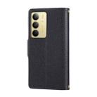For Realme C75 5G / 14X 5G Round Buckle Zipper Wallet Leather Phone Case with Crossbody Strap(Black) - 3